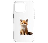 Cute Fox Theme Illustration Animal Lover Custodia per iPhone 16 Pro