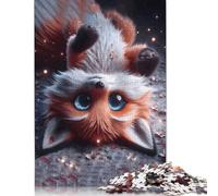 Cute Fox with Big Eyes Puzzle Impossibili 1000 Pezzi Decorazione Per La Casa. Giochi Rilassamento E Intelligence Per Adulti E Ragazzi Da 14 Anni 1000pcs (75x50cm)