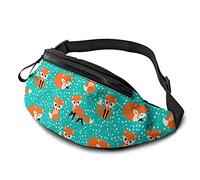 Cute Foxes Marsupi per donna e uomo, casual a tracolla con cinturino regolabile per l'escursionismo all'aperto