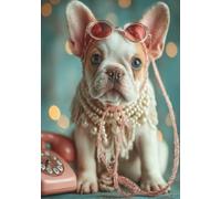 Cute French Bulldog Puppy Notebook | Pastel Y2K Aesthetic Dog Journal for Girls & Teens | Kawaii Dog Lover Gift Retro Phone: Perfect pastel - style ... Y2K aesthethic - fun, trendy and functional!