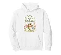 Cute Frog Cottagecore a provocare Un kerfuffle Felpa con Cappuccio