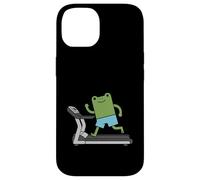 Cute Frog Funny Fitness Gym Workout Weightlifting Custodia per iPhone 14