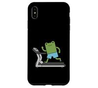 Cute Frog Funny Fitness Gym Workout Weightlifting Custodia per iPhone XS Max