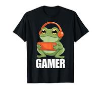 Cute Frog Gamer Handheld Console Boys Kids Maglietta