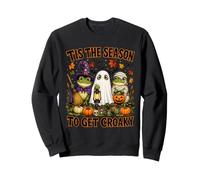 Cute Frog Halloween Witch Ghost Mummy Pumpkin Frog Lovers Felpa
