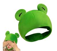 Cute Frog Hat - Cartoon Cosplay Headgear | Frog Headband Hat with Plush Design, Fun Party Accessory for Christmas Halloween Celebration, Dress Up Costume for Family Gathering
