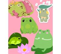 Cute Frog Journal: Pink & Green Aesthetic Notebook for Frog Lovers, Kawaii Fans, and Cottagecore Vibes