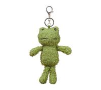 Cute Frog Keychain - Soft Frog Plush Bag Keychain | Lovely Keychain Accessories | Peluche Stuffed Bag Pendente For Kids, Men, Women, Birthday, Phone, Backpacks, & Students | New Year Carnival Prizes