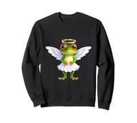 Cute Frog Love Cupid Date San Valentino Felpa