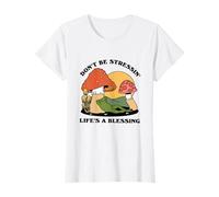 Cute Frog Summer Chill Vibes Non Stress Maglietta