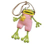 Cute Frog Wallet - Mini Handbag and Coin Purse for Children | Adorable Plush Frog Design with Secure Zip, Perfect for Small Items, Pocket Change, or Party Gift for Girls and Boys