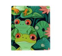 Cute Frogs - Copertina per libro sostituibile, in pelle PU, riutilizzabile, adatta per notebook da 24,9 x 27,9 cm