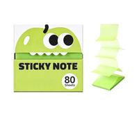 Cute Fruit Pop Up Sticky Notes, Transparent Pull Out Note Dispenser, 2026 New Magic Stationery Index Tabs Reusable Office Separator 80 Sheets Writing Bookmarks for School