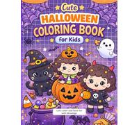 Cute & Fun Halloween Coloring Book for Kids: Fun & Easy Coloring Pages for Ages 3-8 | Cute, Non-Scary Halloween Drawings