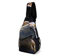 Cute Funny Bearded Dragon Lizards Animal Donna Uomo Sling Bag Casual Zaino Monospalla Multitasche Borsa A Tracolla Per Ciclismo Escursionismo Lavoro