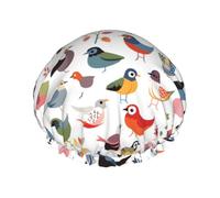 Cute Funny Bird Cuffia Da Bagno Per Donna Impermeabile Cuffia Da Bagno Riutilizzabile Cuffie Capelli Per Nuoto Hotel Casa