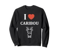 Cute Funny caribous Animals Little Simple i Love Caribou Felpa