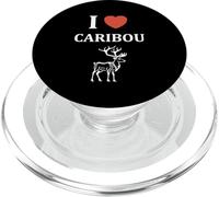 Cute Funny caribous animals little simple i love caribou PopSockets PopGrip per MagSafe