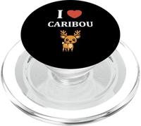 Cute Funny caribous animals little simple i love caribou PopSockets PopGrip per MagSafe