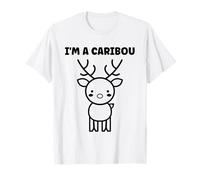 Cute Funny caribous Animals Little Simple I'm a Caribou Maglietta