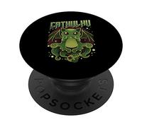 Cute & Funny Cathulhu Kawaii Cat Cthulhu PopSockets PopGrip: Impugnatura per Telefoni Cellulari e Tablet Intercambiabile