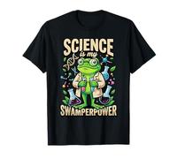 Cute Funny Frog Scientist Science Is My Swamperpower for Kid Maglietta