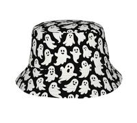 Cute Funny G-Host Pattern Unisex Cappelli A Secchiello Classico Cappelli Estivo Pieghevole Cappello da Sole per Trekking Escursionismo All'Aperto Caccia