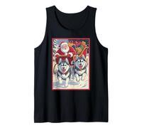 Cute Funny Husky Christmas Sled Team - Santa's Dog Sled Crew Canotta