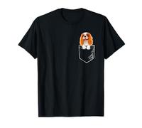 Cute Funny Illustration Pocket Cavalier Spaniel Dog Lover Maglietta