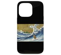 Cute Funny Kids Surfing A Great Wave Baby Quokka Lover Custodia per iPhone 13 Pro