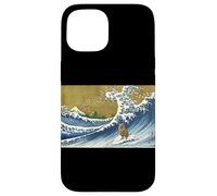 Cute Funny Kids Surfing A Great Wave Baby Quokka Lover Custodia per iPhone 15