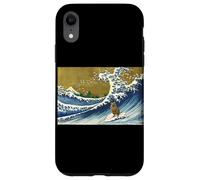 Cute Funny Kids Surfing A Great Wave Baby Quokka Lover Custodia per iPhone XR