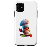 Cute Funny Restaurant Chef Bird Yes Chef Custodia per iPhone 11