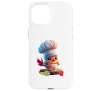 Cute Funny Restaurant Chef Bird Yes Chef Custodia per iPhone 15