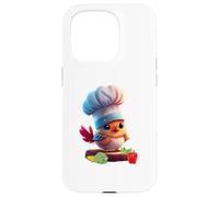 Cute Funny Restaurant Chef Bird Yes Chef Custodia per iPhone 15 Pro