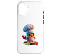 Cute Funny Restaurant Chef Bird Yes Chef Custodia per iPhone 16