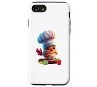 Cute Funny Restaurant Chef Bird Yes Chef Custodia per iPhone SE (2020) / 7/8