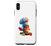 Cute Funny Restaurant Chef Bird Yes Chef Custodia per iPhone XS Max