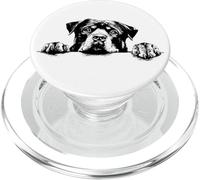 Cute Funny Retro Vintage Logo Happy Rottweiler Dog Lover PopSockets PopGrip per MagSafe