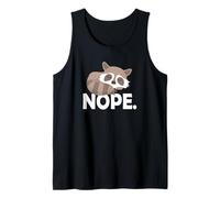 Cute Funny Sleeping Nope Raccoon Lover Canotta