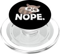 Cute Funny Sleeping NOPE Raccoon Lover PopSockets PopGrip per MagSafe