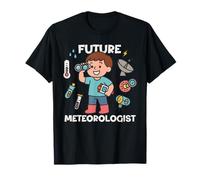 Cute Future Meteorologist Kids Boy Junior Weather Scientist Maglietta