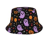 Cute G-Host Stars Lollipop Unisex Cappello da Sole Classico Cappelli A Secchiello Protezione UV Bucket Hat per Pesca Ciclismo Caccia Viaggi