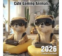 Cute Gaming Animals 2026 Calendar: animals meet retro game vibes