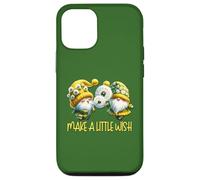 Cute Gardening Gnome Graphic Make A Little Wish Dandelion Custodia per iPhone 12/12 Pro
