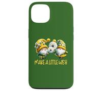 Cute Gardening Gnome Graphic Make A Little Wish Dandelion Custodia per iPhone 13