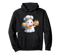 Cute Ghost Baker Halloween Chef Spooky Baking Men Women Felpa con Cappuccio