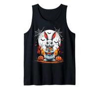 Cute Ghost Bunny with Candy Spooky Ghost Halloween Costume Canotta