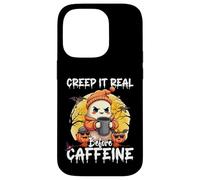 Cute Ghost Coffee Halloween Creep It Real Before Caffeine Custodia per iPhone 14 Pro