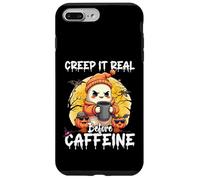 Cute Ghost Coffee Halloween Creep It Real Before Caffeine Custodia per iPhone 7 Plus/8 Plus